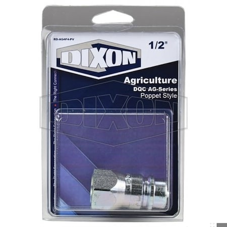 Dixon 1/2 AG-SERIES BALL PLUG, 1/2 F-NPTF RETAIL RD-AG4F4